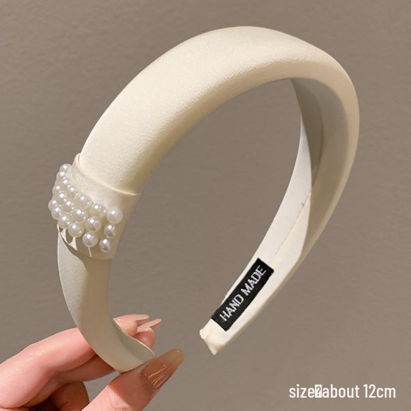 High-End Women's Bow Headband with Teeth - 2025 Face Washing & Hair Pressing Accessory