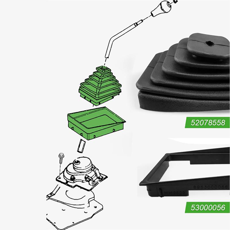 Black Car Shift Knob Boot Cover with Retainer Ring Fit for Jeep Wrangler (TJ) 1997-2004 53000056 52078558