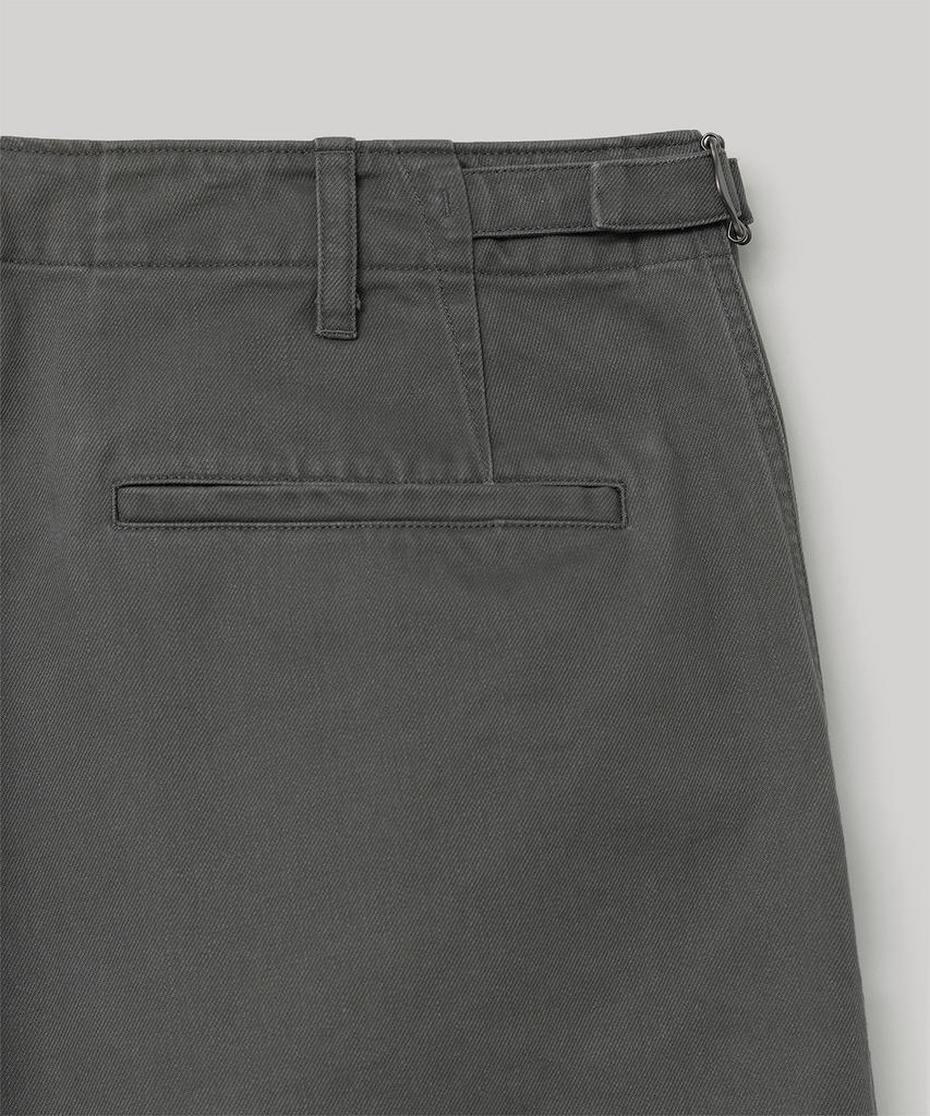 ANOTHER OFFICE French Drill Chino Pants (Smoky Gray)