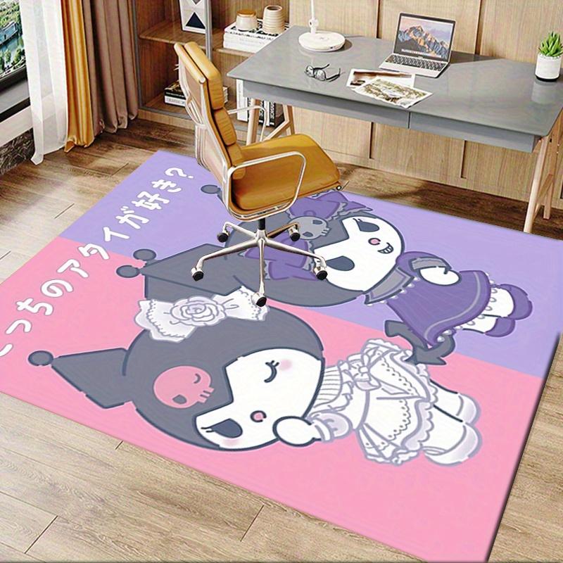 Office Rug Cinnamoroll, Gothic Lolita Anti-Slip Rug, Machine Washable for Living Room, Bedroom, Office, Multiple Sizes, Bedroom Mat, Decorative Mat, D