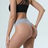 Women Panties G-string Elastic Mid Waist Solid Color Cotton Crotch Moisture