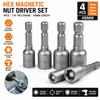 6-13 Mm Steel Socket Adapter Set 1/4” Hex Bolt Driver Socket Kit Deepen Magnetic Bits Hand Tools