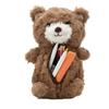 Teddy Bear Pencil Case With Plush Material For Students And Kids