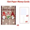 Christmas Santa Money Holder Greeting Card Practical Cash Gift Solution for Christmas Present Exchanging