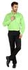 BestMan Formal Classic Button Down Cotton Shirts Inner Contrast Regular Fit Office Shirt For