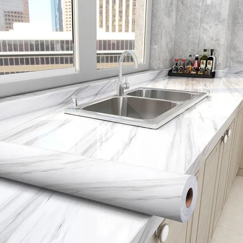 Waterproof and oil resistant 0.4m wide sticker PVC kitchen and living room decorative wallpaper