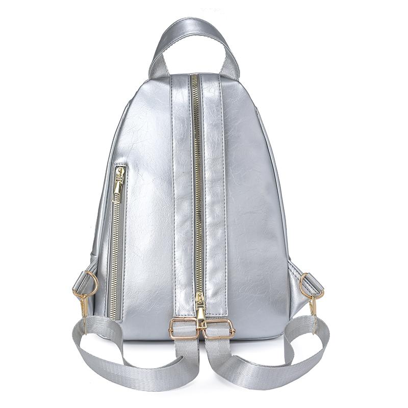 Plecak Wielofunkcyjny Colorblock Damski Mały Plecak z Zamkiem