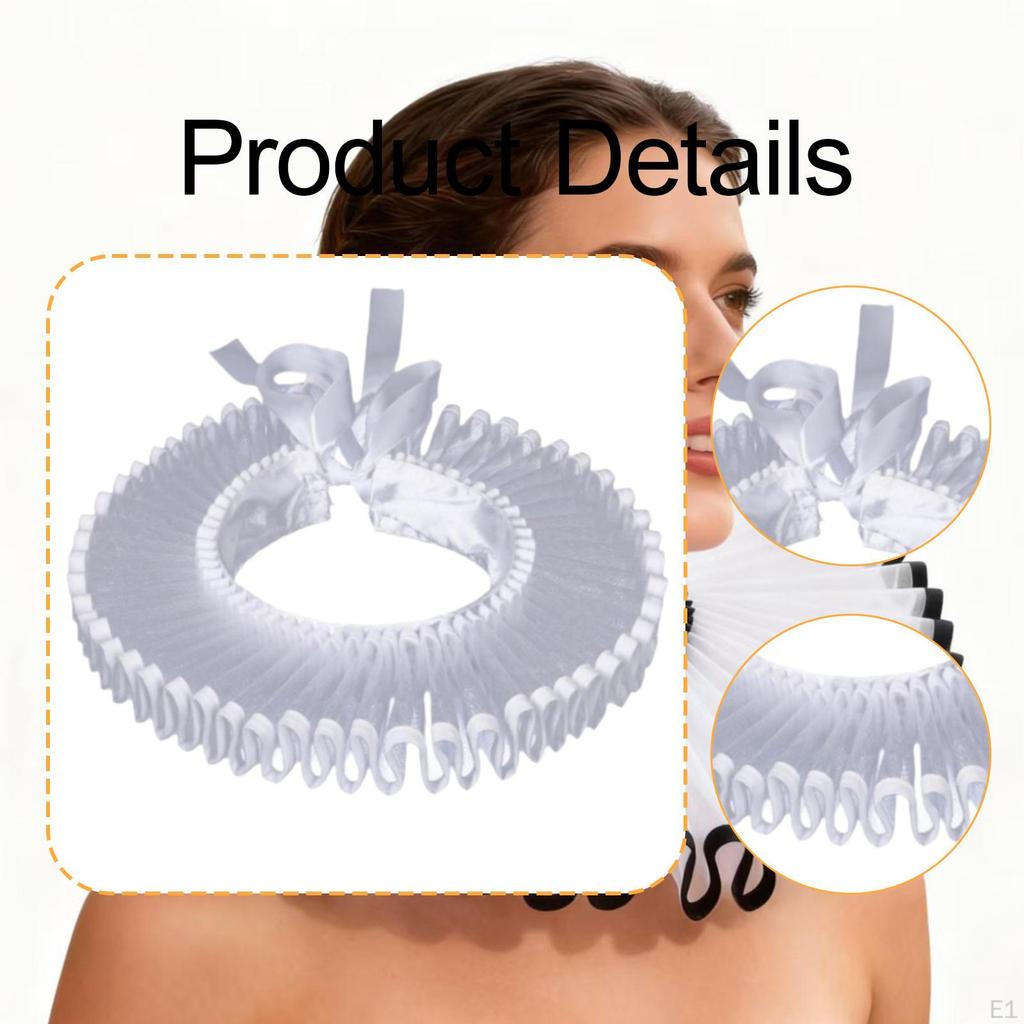 Ruffled Cape Ruff Neck Clown Collars for Photography Festival Party Supplies