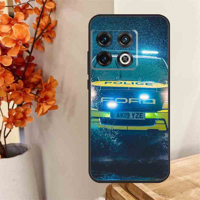 Police Funda For OnePlus 13 13R 12 12R 11 10 Pro 8T 10T OnePlus Nord 4 CE 2 3 Lite N30 N20 N10 Case