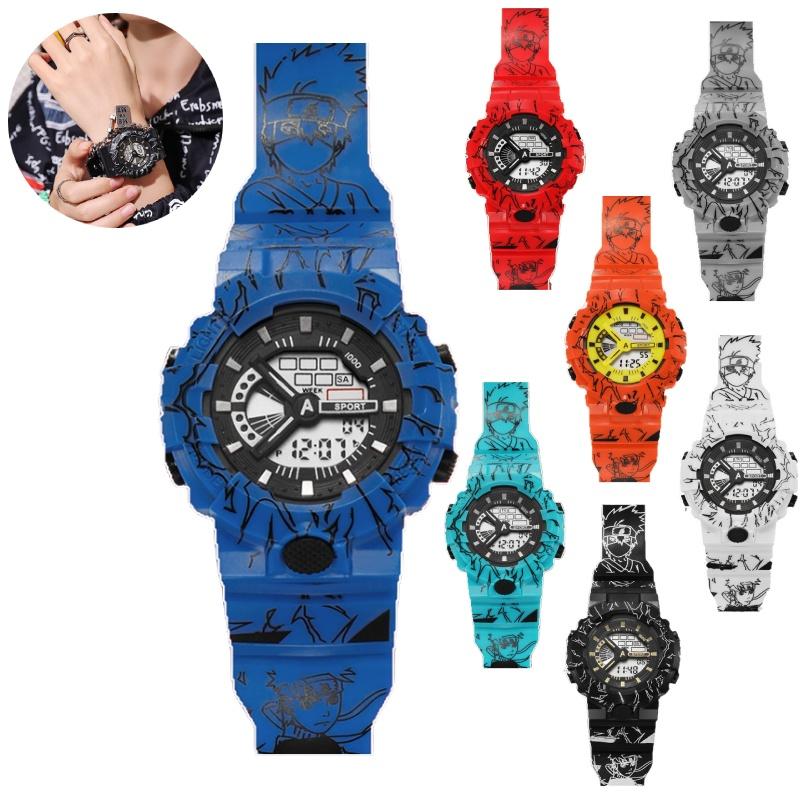 Sveglia Orologio Luce Notturna Spirale Naruto Per Bambini, Studenti E Appassionati Di Sport