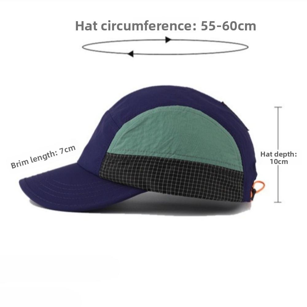Casual Quick-drying Baseball Cap Breathable Packable Flat Brim Hat Lightweight Sun-protection Cycling Sun Hat