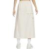Nike Sportswear Essential Removable Two-Way Cargo Woven Loose Sports Casual Long Skirt Women Skirts White FV7504104