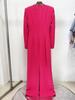 Evening Gown with Heavy Beading and Slit Sleeves - 2025 European & American Celebrity Fashion, Square Neck, Long Dress
