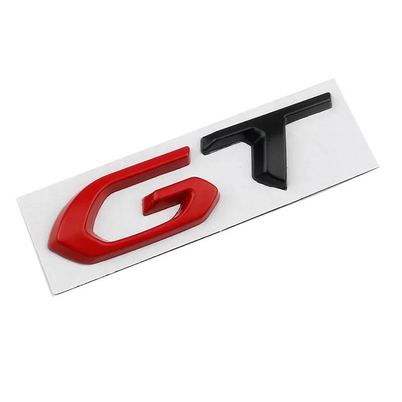 3D Metalen GT Logo Auto Achterklep Embleem Badge Decals Sticker