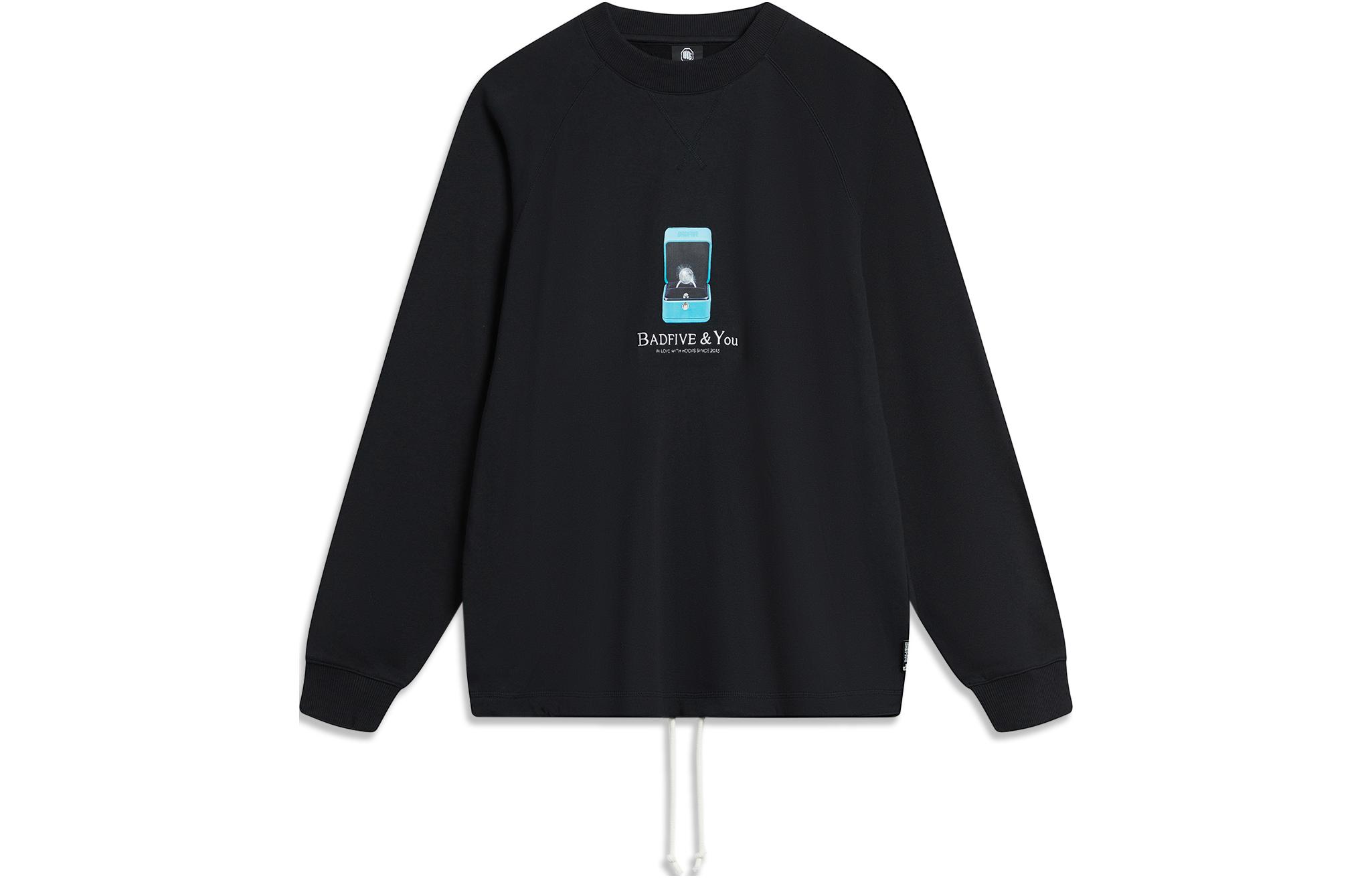 Li Ning Badfive Sweatshirt Unisex Black AWDTC87-4 XL