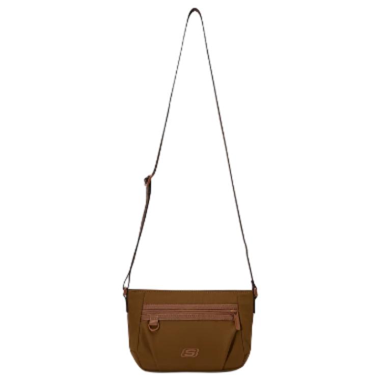 Skechers 1L Fashion Design Casual Simple Shoulder Bag Unisex bags Dark-Brown L425U065-013J Dark Brown