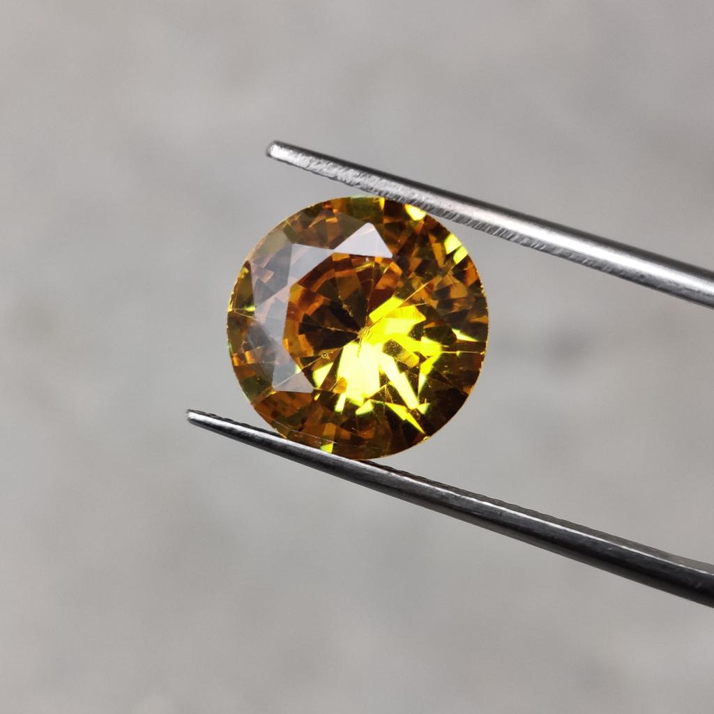 Yellow Color Natural Round Cut 10 To 12 Mm Size Zircon, Healing Yellow Color Zircon Lot, Loose Zirconia Lot For Jewelry Making.
