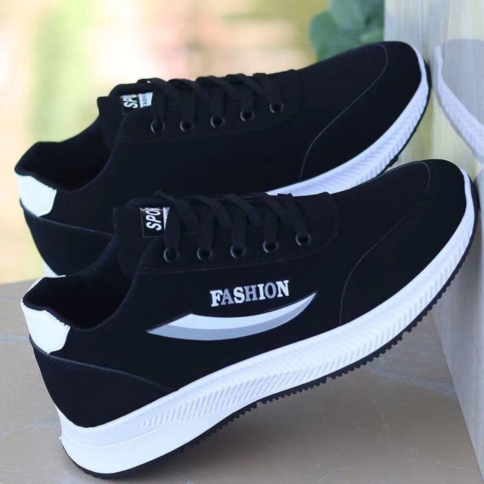 Men's shoes spring and autumn casual canvas shoes soft-soled non-slip elderly walking shoes middle-aged and elderly father shoes breathable sports