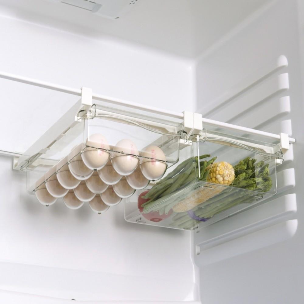 Transparent Food Storage Box Fresh Keeping Slide Drawer Style Box Rack  Kitchen Organizer