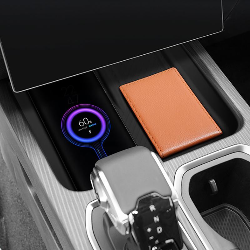 Car Central Control Wireless Charging Anti-slip Protector Mat Phone Holder Pads Cover For JAECOO J7 2024 2024 Interior Accessori