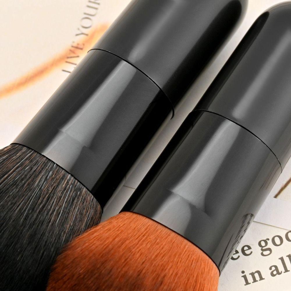 Portable Face Brush with High-density Synthetic Fibers Professional Makeup Application  for Women