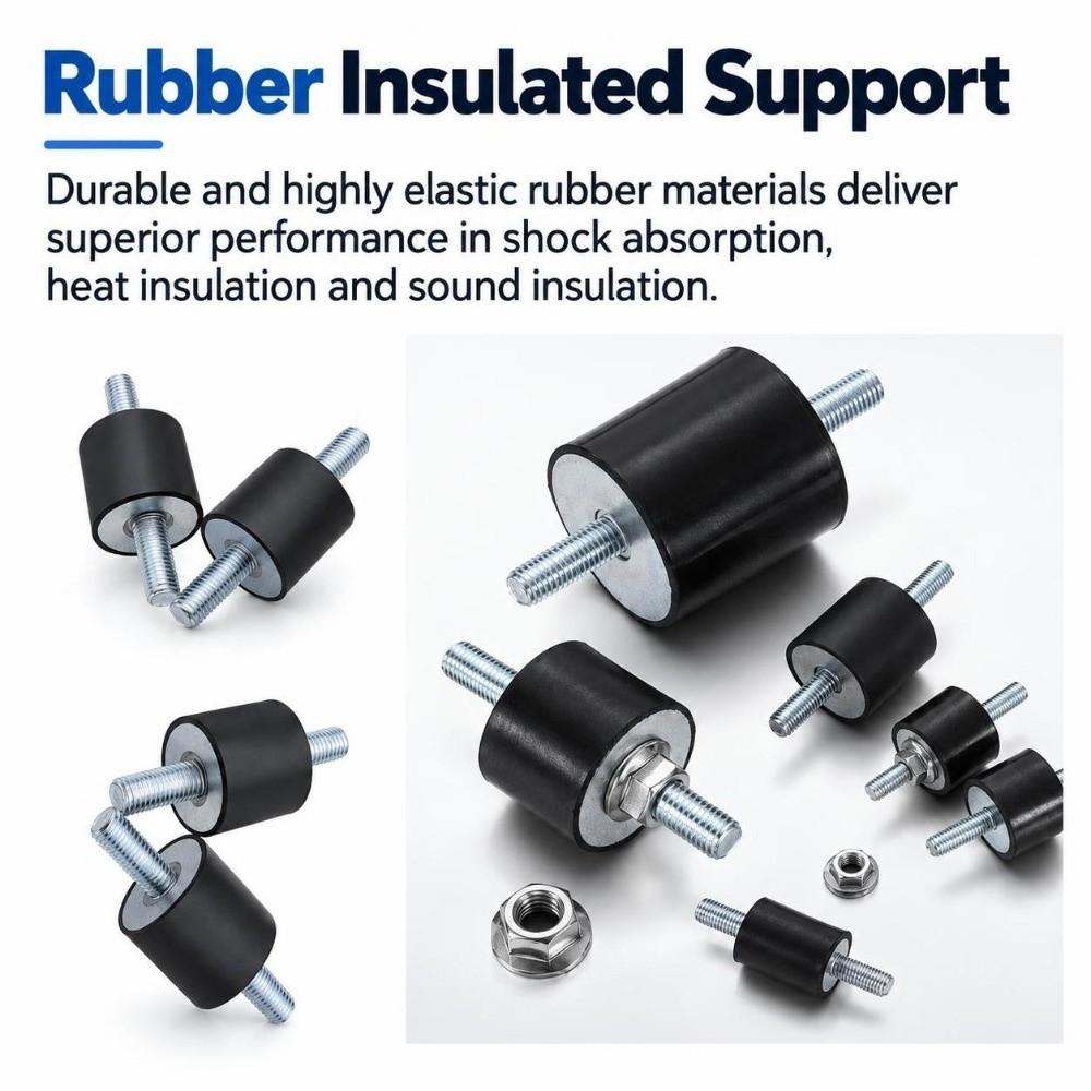 Rubber Silentblock Bobbin Mount Male Thread Shock Damper Mount for Marine Automotive Use