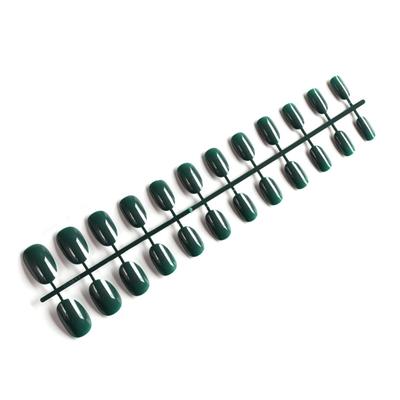 Pack of 24 Fake Nail Oval Shape Girl Supplies Manicure Prop Small Round Head Hand Decorations Ple Operations False Nails