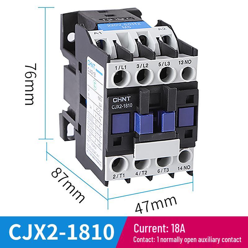 Zhengtai NXC AC Contactor 220V Single-Phase / 380V Three-Phase Normally Open/Closed CJX2-1210 1810
