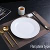 Driane Pure White Ceramic Dinner Plate