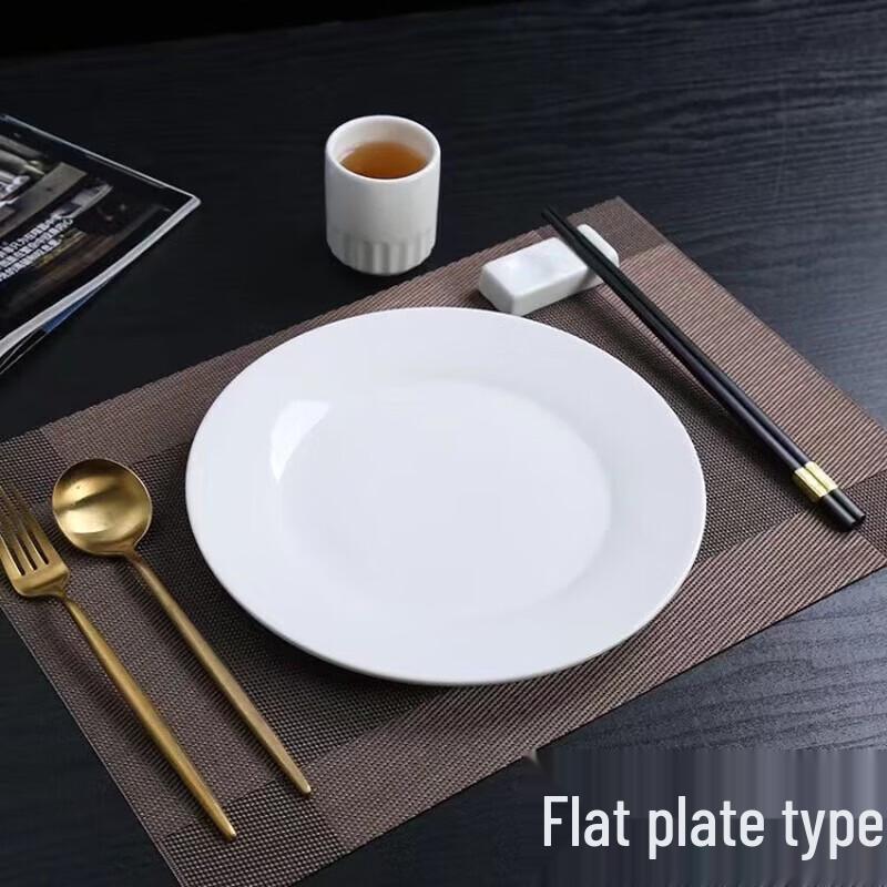 Driane Pure White Ceramic Dinner Plate
