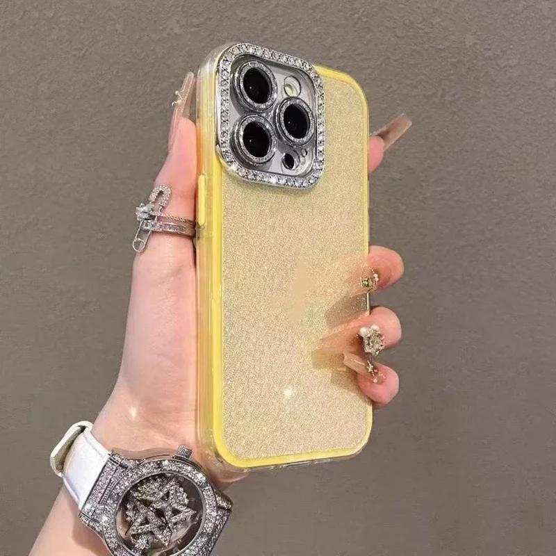 Luxus Glitzer Diamant Handyhülle Für iPhone 14 15 16 Plus 11 12 13 16 Pro Max Stoßfest Hart Rückseite Kameraschutz Hülle