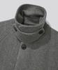 KIIMUIR [Drape Wool] Cashmere Blend Semi-Overfit Balmacaan Coat_Grey