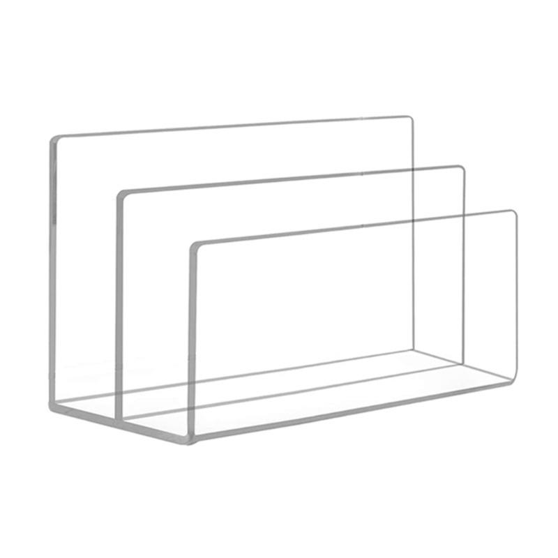 

Desktop File Sorter File Organizer Acrylic File Folder Magazine Holders Office School Supplies for Paper Management 1