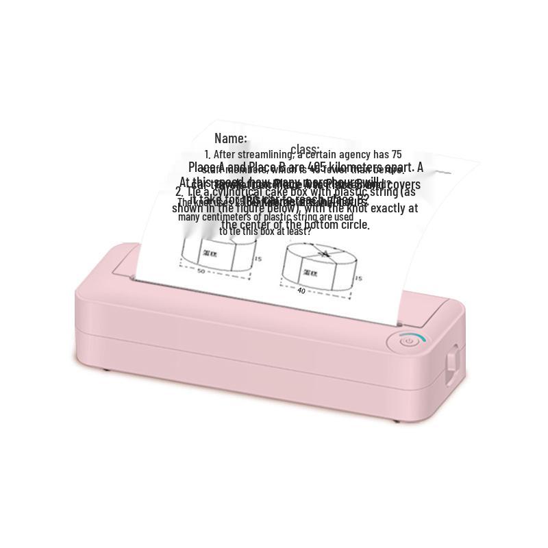 Portable A4 Bluetooth Thermal Printer for Home, Office & Study - Wireless Remote Printing