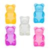 Gummy Bear Squishy Toy Slow Rising TPR Stress Relief Squeeze Toy Cute Fidget Toy for Anxiety Gift for Kids Teens Adults 4 Colors Available
