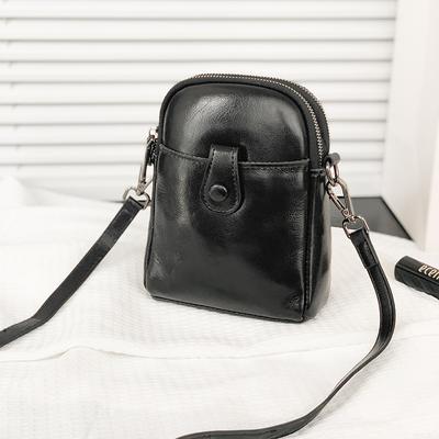 Leder-Handytasche für Damen, kleine Tasche, modisch, schlicht, Temperament, High-End-Leder, vertikale Schultertasche