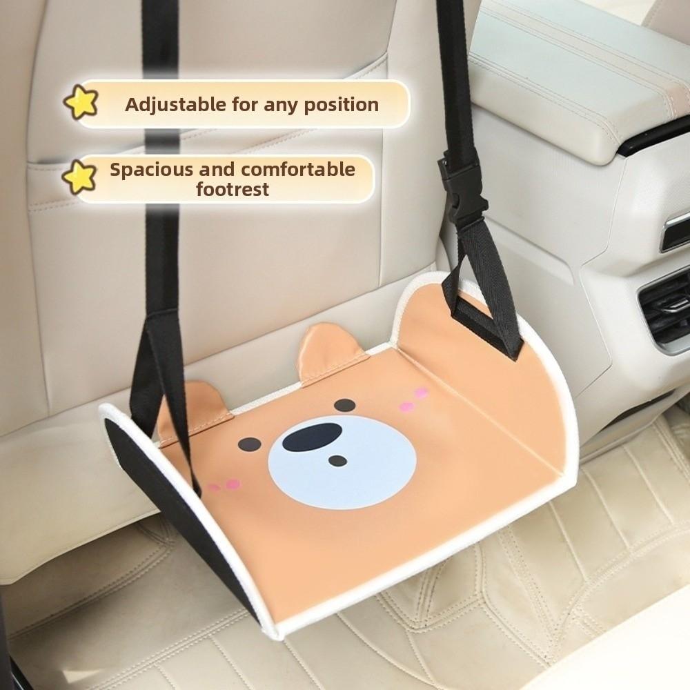 Adjustable Design Backseat Foot Rest Universal Fit Portable Foot Stool Travel Use