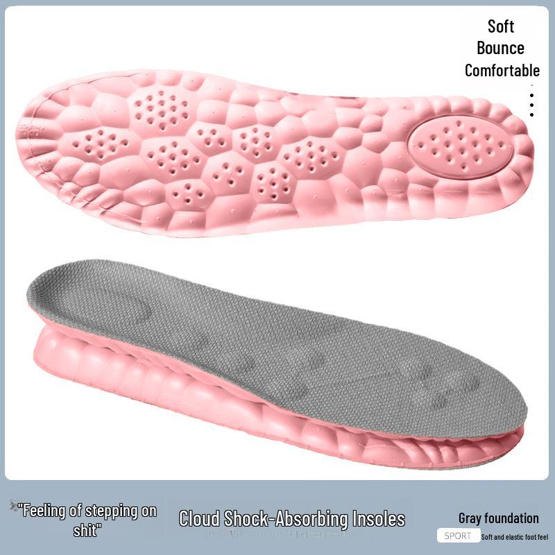 

4D облачные спортивные стельки: Shock-Absorbing, Deodorizing, Breathable, Sweat-Absorbing, Soft, Pain-Relief, High-Elastic Military Training Insoles. 37-38