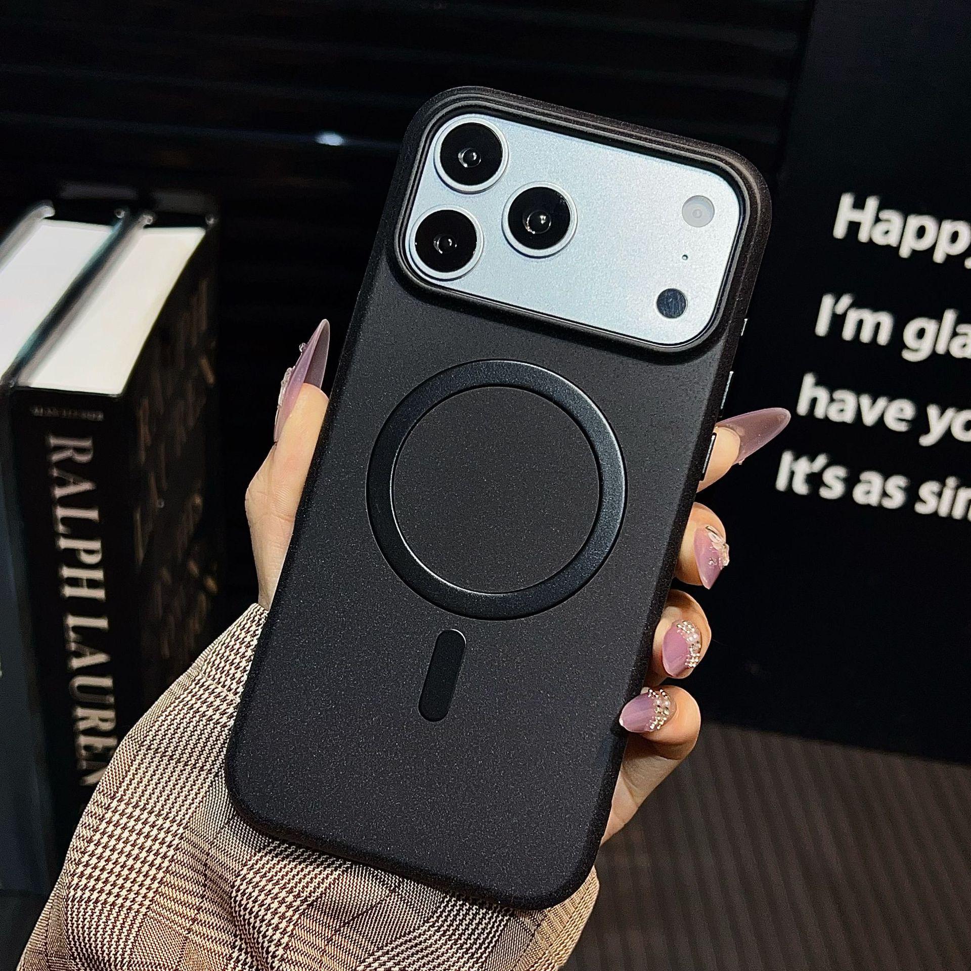 iPhone 17 Pro Max Sandstone Magnetic Case & iPhone 16 Pro Personalized Drop-Proof Skin-Feel Case iPhone 17