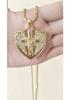 European & American Rhinestone Angel Wing Shield Pendant Hip Hop Necklace Jewelry