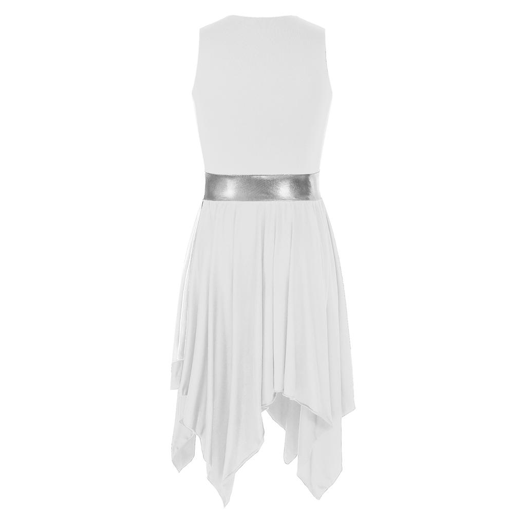 Womens Prom Party Dress Dance Wear Ballroom Tunic Dancewear Performance Competition