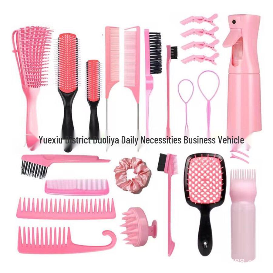 Bestseller Haarstyling-Set: Toupierbürste, Balayage-Kamm, Sprühflasche mit kontinuierlichem Sprühstoß, Werkzeug für Haarverlängerungsnadel