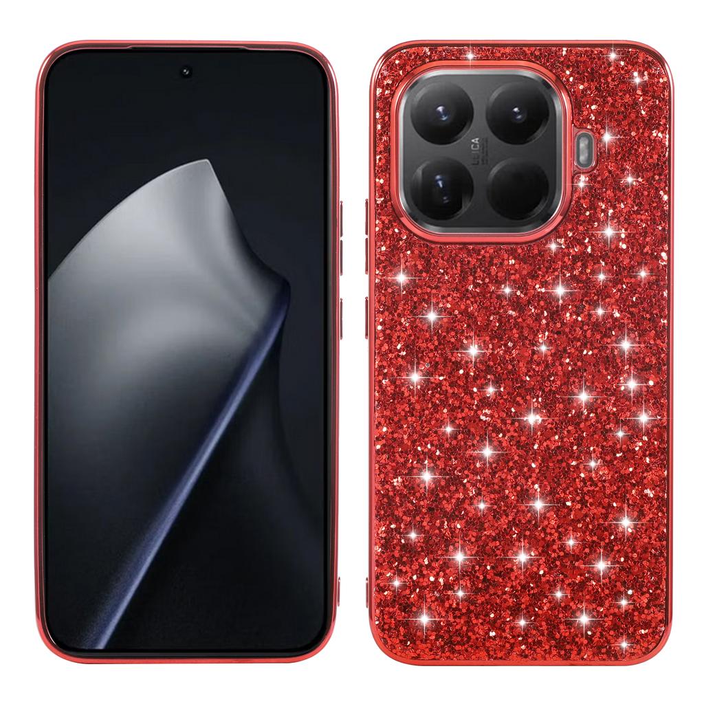 For Xiaomi 15T Pro Case Electroplating TPU + PC Sparkling Glitter Phone Back Cover