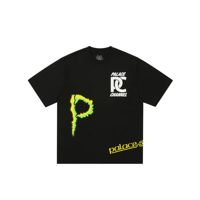 Palace Sponsor T-Shirt Black Unisex Tops P27TS173