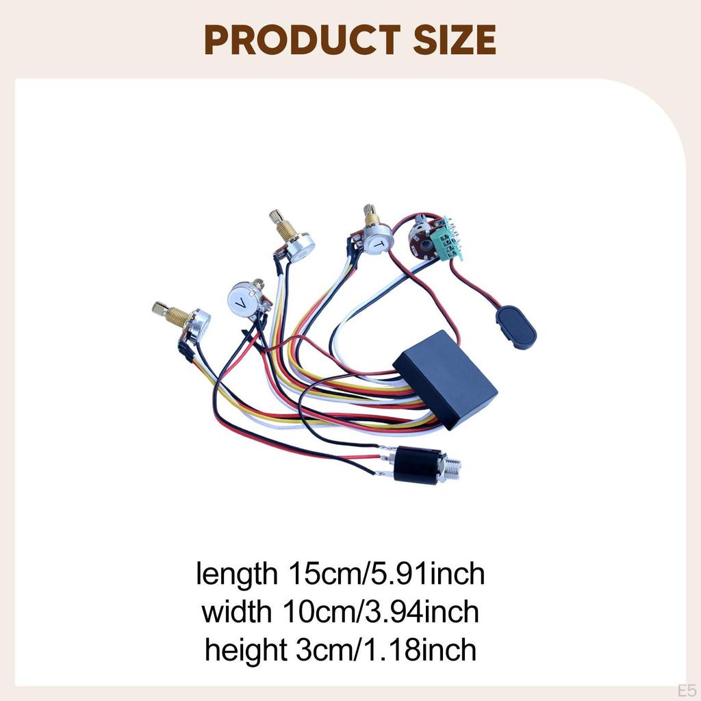 Electric Bass Preamp Circuit Replacement, Wired Passive EQ