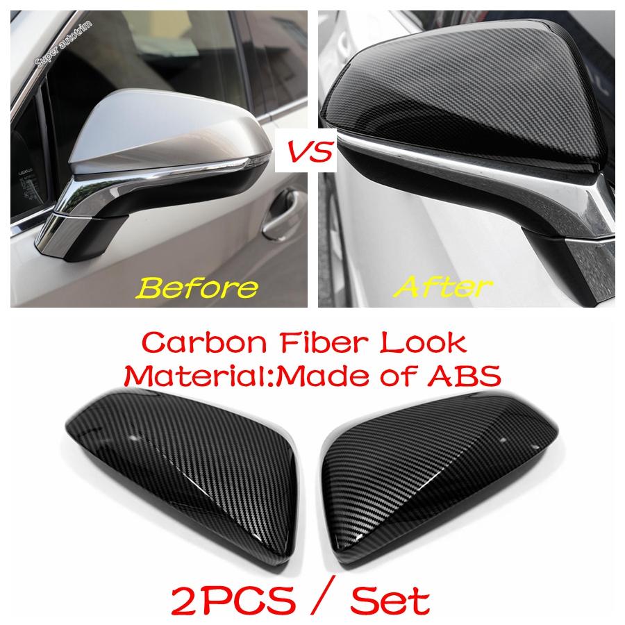Rearview Mirror Cap Shell Protection Cover Trim For Lexus RX 450 / NX 300 2016 -  ABS Chrome / Black Accessories Exterior