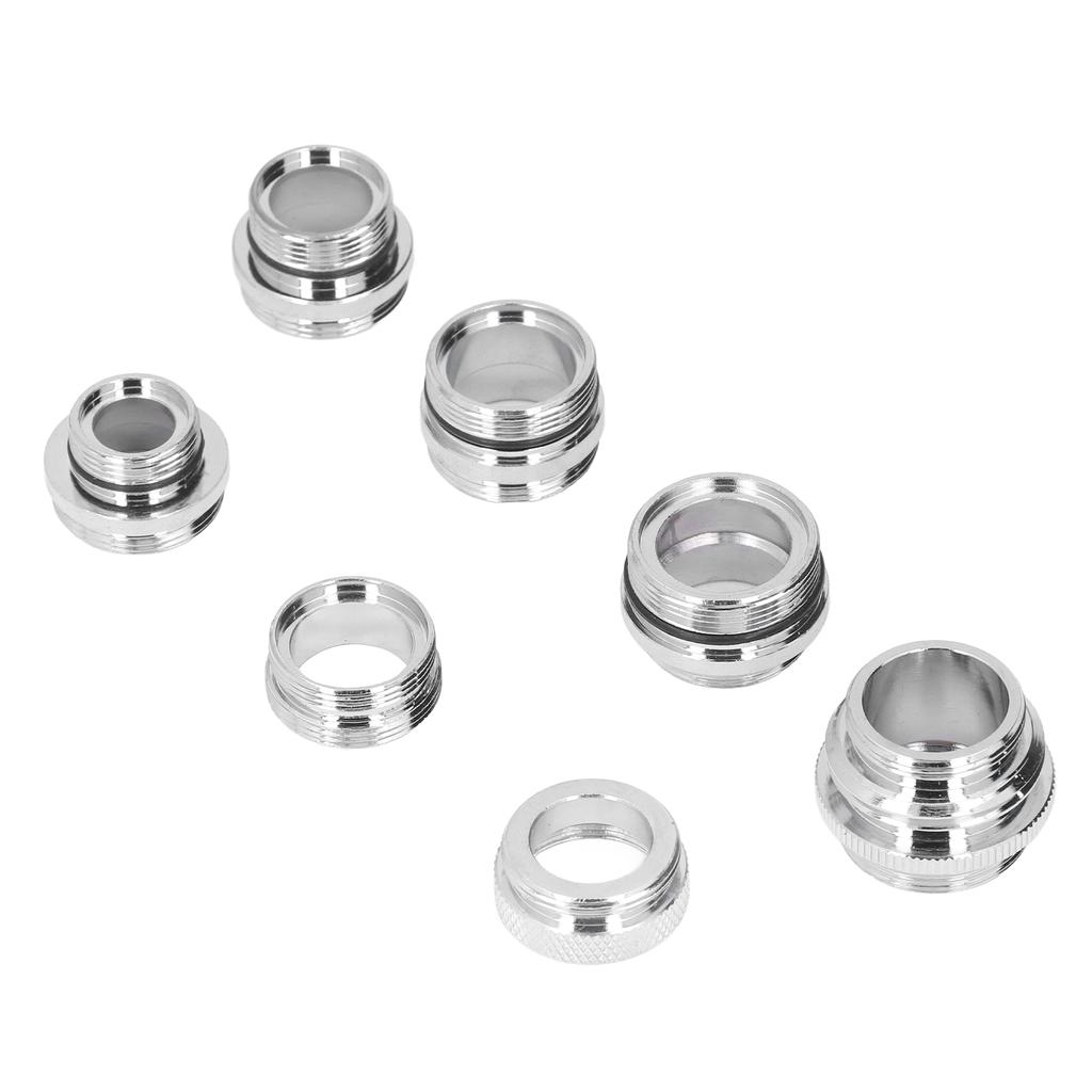 7Pcs/Set Male Female Faucet Adapter Kit with Gasket Brass Aerator Adapter Set for Garden Hose