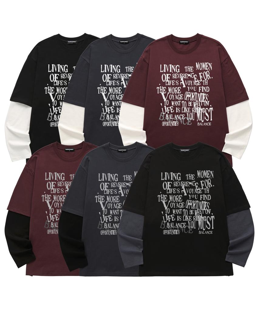 VANNWORKS Layered Balance Long Sleeve (Vvll0227) Black/Charcoal