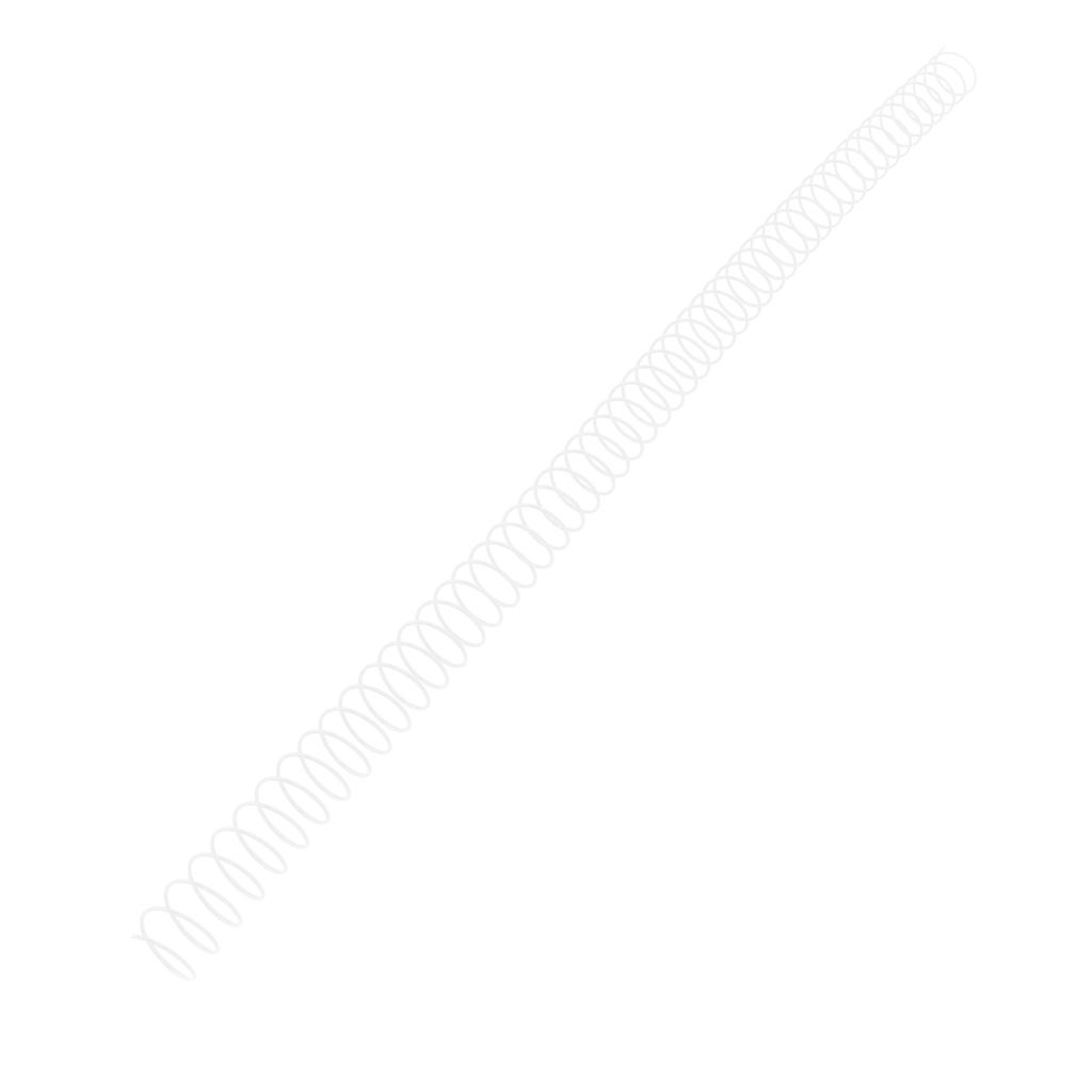 100Pcs Single Wire Binding Spines 12.7mm 1Celsius2in 48 Teeth 4:1 Pitch 360 Degree 90 Sheet Capacity Spiral Binding Coils