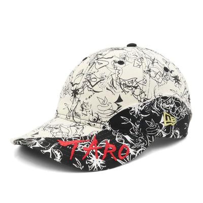 New Era 930 TAROKA VISOR TARO CRM BLK Chrom 9THIRTY Kollaboration mit Taro Cap, Weiß/Schwarz, Okamoto, M/L